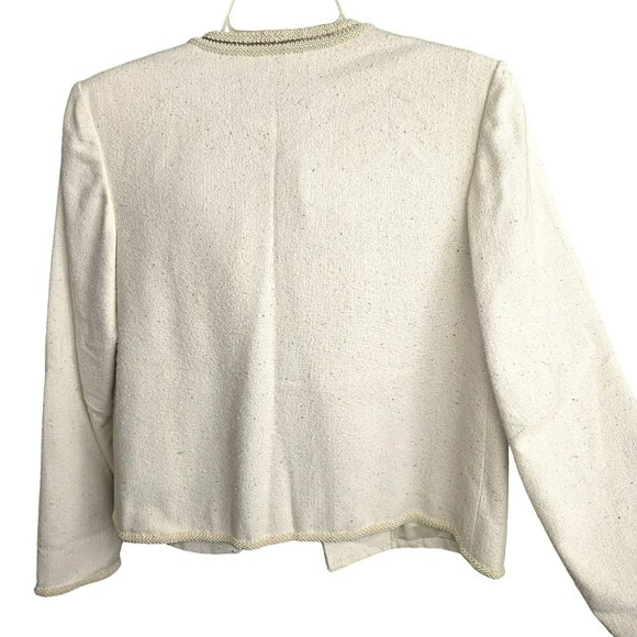 Dannys Fashion Hong Kong Womens Suit Set Jacket Skirt Hand Tailored Beige HS172 - Picture 4 of 16